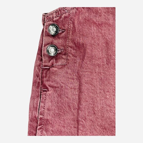 Girls Pink Denim Overall Dress Adjustable Straps Front Pocket Jumper New Size 4T - Picture 6 of 8